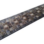 500 x 80 cm Navy Bakhtiari Design Runner Rug - Image 4