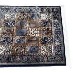 500 x 80 cm Navy Bakhtiari Design Runner Rug - Image 8