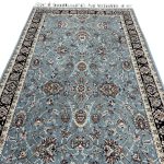200 × 100cm Elegant Blue Oriental Medallion Rug