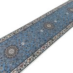 500 x 80 cm Premium Sky Blue Isfahan Runner Rug - Image 4