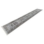 500 x 80cm Grey Vintage Persian Floral Medallion Runner Rug - Image 2