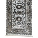 500 x 80cm Grey Vintage Persian Floral Medallion Runner Rug - Image 6