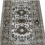 500 x 80cm Grey Vintage Persian Floral Medallion Runner Rug - Image 5