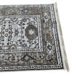 500 x 80cm Grey Vintage Persian Floral Medallion Runner Rug - Image 7