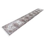 500 x 80 cm Traditional Multi-Medallion Hallway Beige Runner Rug - Image 2
