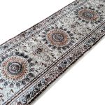 500 x 80 cm Traditional Multi-Medallion Hallway Beige Runner Rug - Image 4