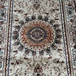 500 x 80 cm Traditional Multi-Medallion Hallway Beige Runner Rug - Image 5