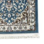 500 x 80 cm Blue Traditional Floral Arabesque Runner Rug - Image 8