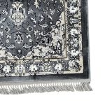 500 x 80 cm Charcoal Grey Oriental Medallion Runner Rug - Image 7