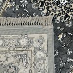 500 x 80 cm Charcoal Grey Oriental Medallion Runner Rug - Image 9