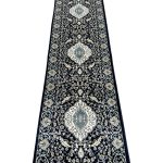 500 x 80cm Navy Persian Classic Style Runner Rug - Image 3