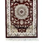 500 x 80cm Red Persian Isfahan Design Runner Rug - Image 6