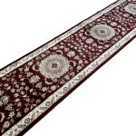 500 x 80cm Red Persian Isfahan Design Runner Rug - Image 4