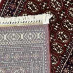 500 x 80 cm Red & Beige Bukhara Thik Pile Runner Rug - Image 8
