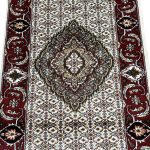 500 x 80 cm Cream Persian Tabriz Style Runner Rug - Image 5