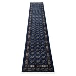 500 x 80 cm Classic Blue Bukhara Style Runner Rug