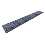 500 x 80 cm Classic Blue Bukhara Style Runner Rug - Image 2