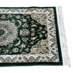 500 x 80cm Green Persian Isfahan Design Runner Rug - Image 7