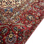 380 x 265cm Hand Knotted Floral Persian Kashan – Navy Wool Rug
