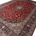 403 x 294cm Masterpiece Hand Knotted Kashan – Kork Wool Rug