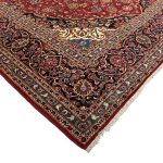 393 x 294 cm Hand Knotted Persian Kashan Red Wool Rug