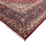 383 x 293 cm Hand-Knotted Red Persian Kashan Wool Ru