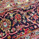 383 x 293 cm Hand-Knotted Red Persian Kashan Wool Ru