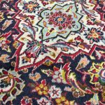 383 x 293 cm Hand-Knotted Red Persian Kashan Wool Ru
