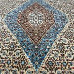 356 x 256 cm Hand-Knotted Vintage Persian Bidjar Wool Rug - Image 4