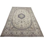 350 x 245cm Vintage Hand-Knotted Persian Nain 9La Rug – Wool Rug - Image 3