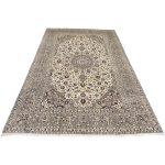 354 x 238cm Hand Knotted Persian Kashan Ivory Wool Rug - Image 2