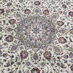 354 x 238cm Hand Knotted Persian Kashan Ivory Wool Rug - Image 4