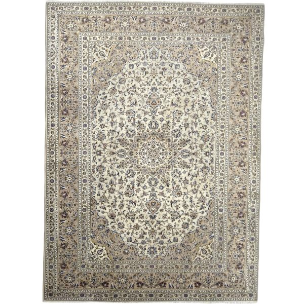 345 x 243cm Hand Knotted Persian Kashan Floral – Wool Rug