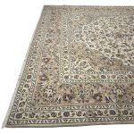 345 x 243cm Hand Knotted Persian Kashan Floral – Wool Rug - Image 8