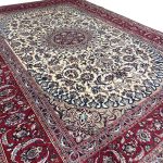 390 x 294 cm Hand-Knotted Persian Nain Wool & Silk Rug