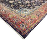 400 x 290 cm Hand-Knotted Sun-Washed Persian Sarough Navy Wool Rug