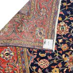400 x 290 cm Hand-Knotted Sun-Washed Persian Sarough Navy Wool Rug