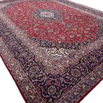 390 x 290cm Hand Knotted Persian Floral Kashan Red Wool Rug - Image 2