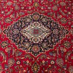 390 x 290cm Hand Knotted Persian Floral Kashan Red Wool Rug - Image 3