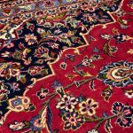 390 x 290cm Hand Knotted Persian Floral Kashan Red Wool Rug - Image 5