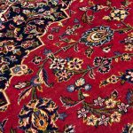 390 x 290cm Hand Knotted Persian Floral Kashan Red Wool Rug - Image 6