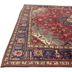 370 x 295 cm Hand-Knotted Geometric Persian Tabriz Wool Rug - Image 10