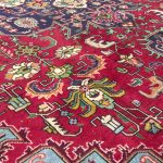 370 x 295 cm Hand-Knotted Geometric Persian Tabriz Wool Rug - Image 5