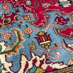 370 x 295 cm Hand-Knotted Geometric Persian Tabriz Wool Rug - Image 8