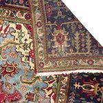 370 x 295 cm Hand-Knotted Geometric Persian Tabriz Wool Rug - Image 11