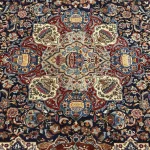 350 x 256cm Navy Persian Kashmar Perspolis Wool Hand Knotted Rug