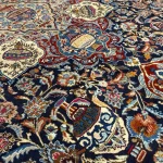 350 x 256cm Navy Persian Kashmar Perspolis Wool Hand Knotted Rug