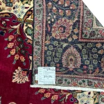 Red Persian Tabriz Floral Medallion Wool Hand Knotted Rug