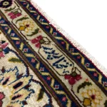 390 x 275cm Ivory & Soft Pink Vintage Persian Tabriz Floral Wool Hand Knotted Rug