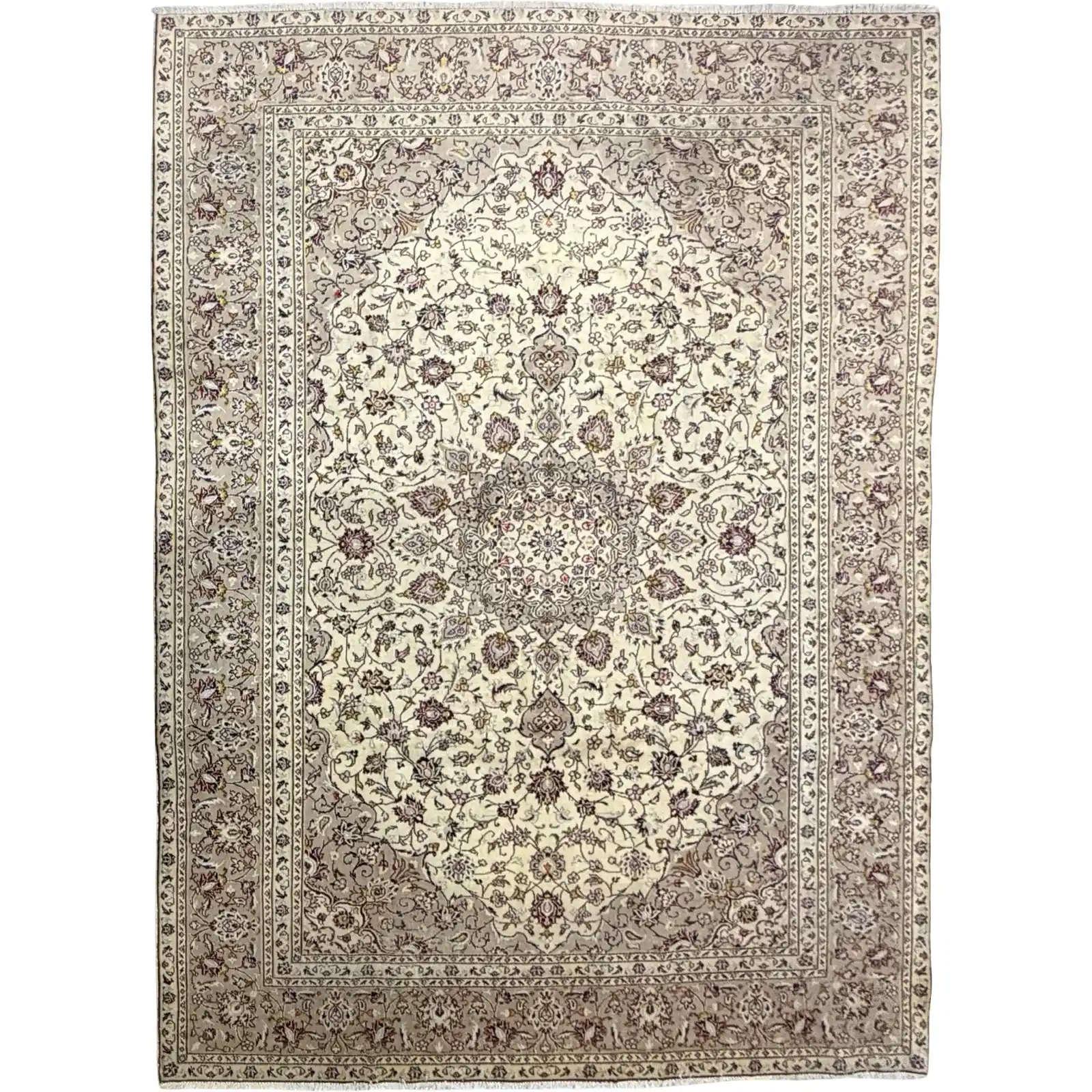Persian Kashan Hand Knotted Rug Persian Kashan Hand Knotted Rug